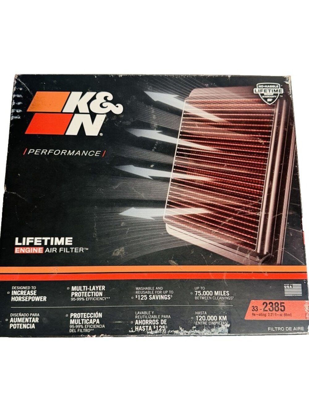 K&N Washable Lifetime Air Filter Ford F-150/F-250/F-350/Expedition